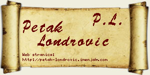 Petak Londrović vizit kartica